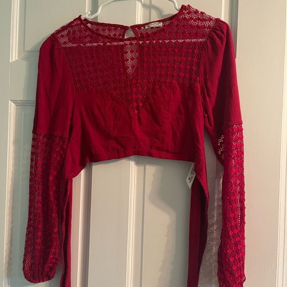 Lace Sleeve Top - Picture 2 of 4